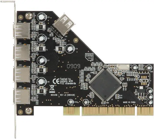 Alt view image 3 of 6 - Koutech PCI to USB2.0 Card Model IO-PU520