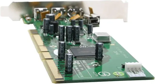 Alt view image 2 of 6 - Koutech 3+1 Port FireWire/1394b & 1394a PCI Host Controller Model 1314
