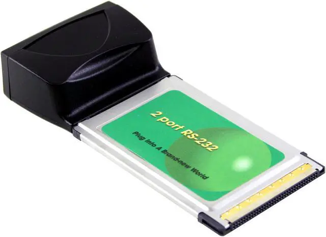 Alt view image 2 of 4 - Koutech IO-CBS220 Serial Ports PCMCIA Card 1x 9-pin RS-232 Serial port (onboard) or 2x 9-pin RS-232 Serial port (via adapter cable)