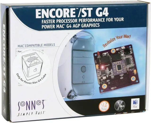 Alt view image 4 of 4 - SoNNeT Encore/ST G4 1.2 GHz upgrade (Kit included) for the Cube machine Model SG4-C1200