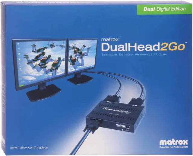 Alt view image 5 of 5 - Matrox Graphics eXpansion Module DualHead2Go Analog video converter D2G-A2D-IF