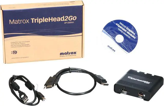 Alt view image 5 of 5 - matrox T2G-DP-IF TripleHead2Go DP Edition Multi-display Device