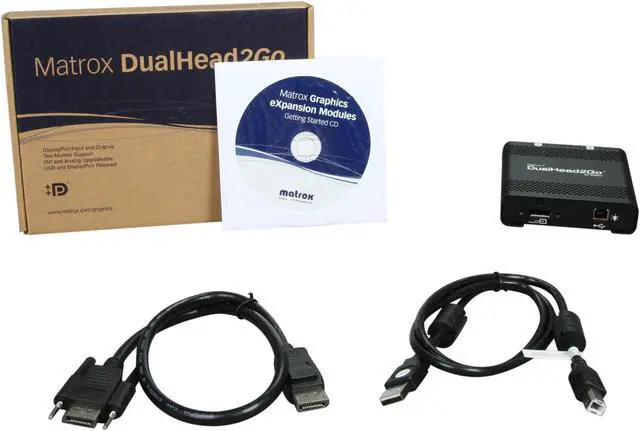 Alt view image 5 of 5 - matrox D2G-DP-IF DualHead2Go DP Edition Multi-display Device