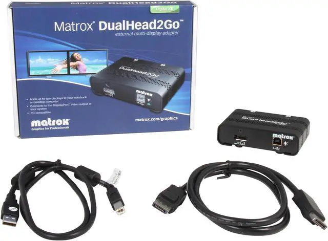 Alt view image 6 of 5 - Matrox Graphics eXpansion Module DualHead2Go Digital SE video converter, D2G-DP2D-IF