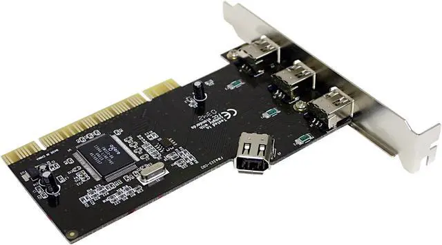 Alt view image 2 of 4 - Link Depot AGERE (Lucent) IEEE 1394A 3+1 Port PCI Card Model USS-IE4