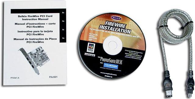 Alt view image 3 of 4 - BELKIN FireWire 3-Port PCI Card Model F5U501