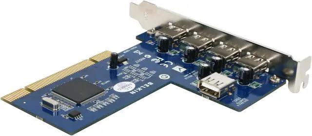 Alt view image 5 of 6 - BELKIN Hi-Speed USB 2.0 5-Port PCI Card Model F5U220v1