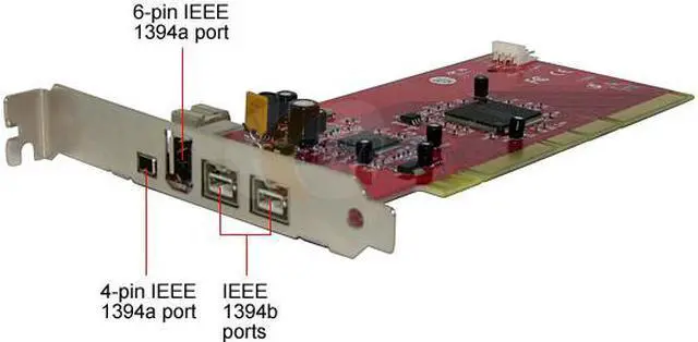 Alt view image 2 of 3 - PPA Firewire 800 32 & 64 bits PCI Card Model 1226