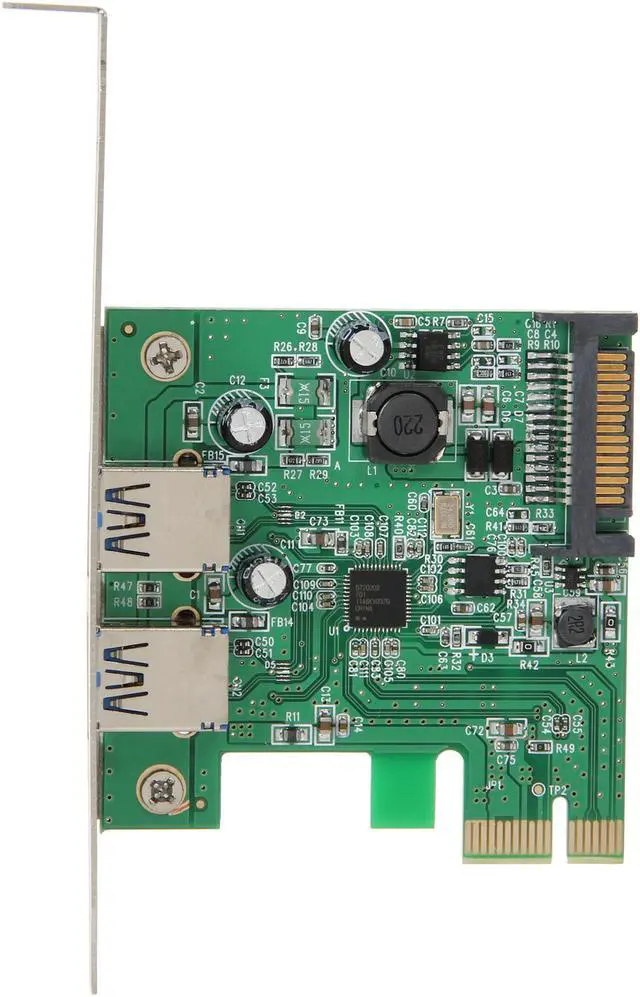 Alt view image 3 of 6 - KINGWIN 2 Ports PCI Express USB 3.0 Controller Card Model U3PCI-2