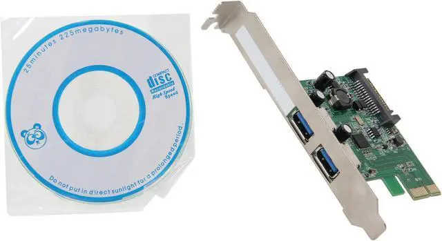 Alt view image 5 of 6 - KINGWIN 2 Ports PCI Express USB 3.0 Controller Card Model U3PCI-2