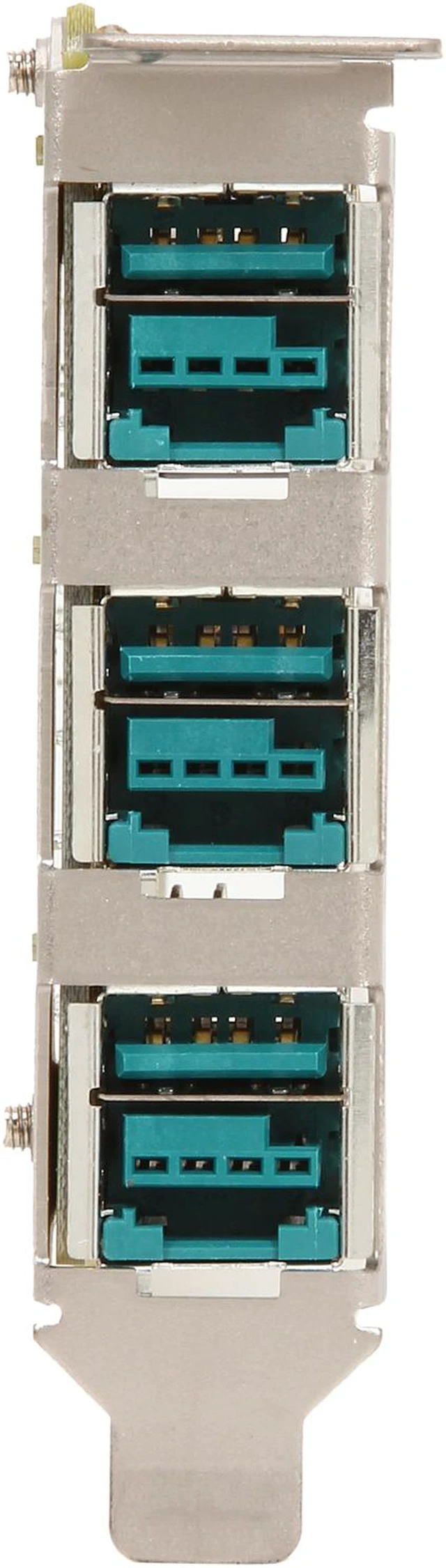 Alt view image 2 of 6 - SUNIX 3-port 12V Powered USB PCI Express Low Profile Add-On Card Model PUB0300XL
