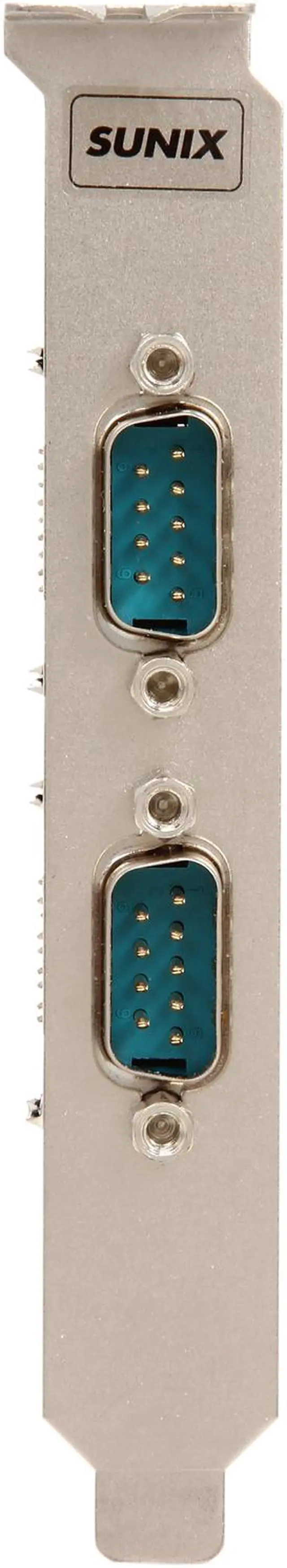 Alt view image 2 of 5 - SUNIX 2-port RS-232 Universal PCI Serial Remap Board Model SER5037D