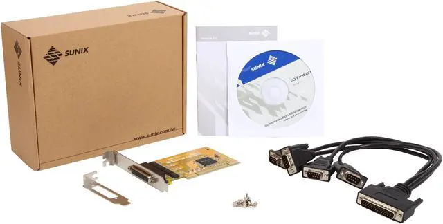 Alt view image 5 of 5 - SUNIX 4-port RS-232 Universal PCI Serial Board Model SER5056A+L