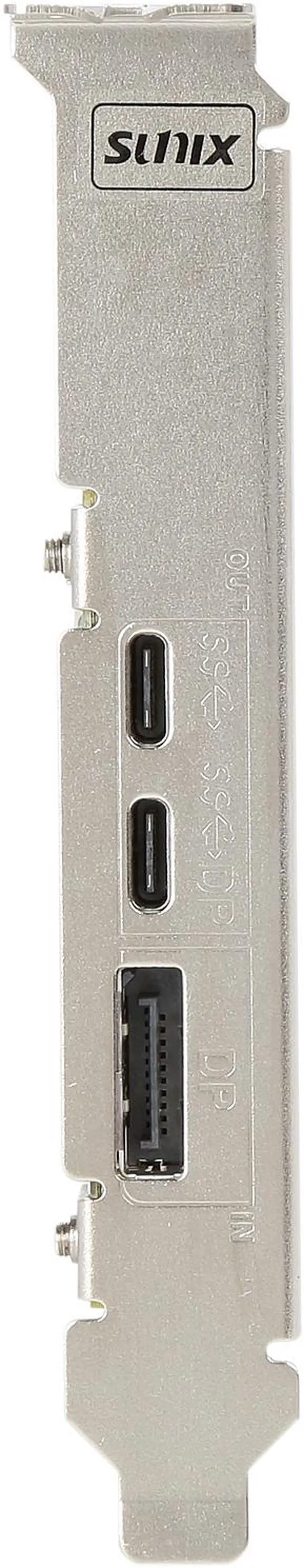 Alt view image 2 of 5 - SUNIX USB 3.1 10G & DisplayPort Alt-Mode PCI Express Host Card with Dual USB Type-C Receptacles (Gen2) Model UPD2018