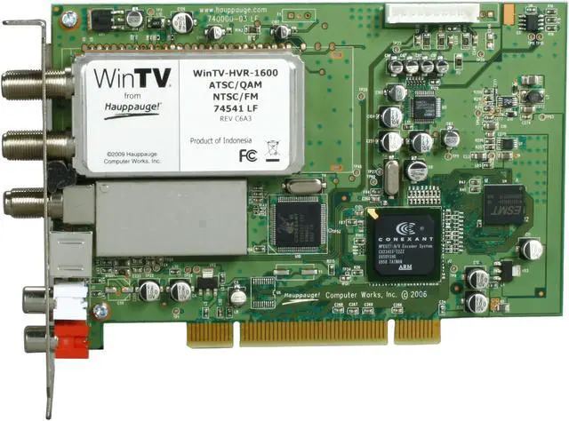 Alt view image 3 of 5 - Hauppauge WinTV-HVR-1600 ATSC/ClearQAM/NTSC TV Tuner White Box 1101 PCI Interface - OEM