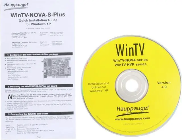 Alt view image 8 of 9 - Hauppauge WinTV-Nova-S-Plus Video Device 790 PCI Interface