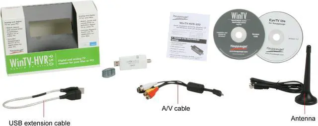 Alt view image 5 of 5 - Hauppauge WinTV-HVR-950 for Mac's and PC 1145 USB 2.0 Interface