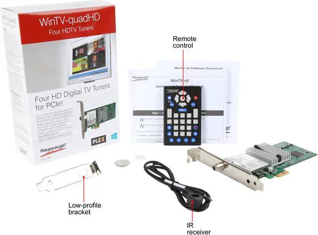 Alt view image 7 of 6 - Hauppauge WinTV-quadHD (1609) Four Tuner Digital TV Receiver