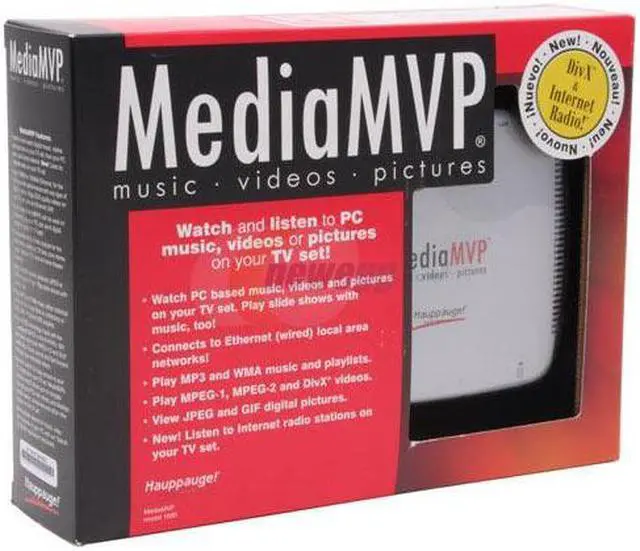 Alt view image 6 of 6 - Hauppauge Digital Media Receiver via the Ethernet LAN, REMOTE 1000 Ethernet Interface