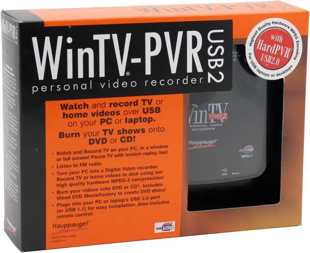 Alt view image 6 of 6 - Hauppauge WINTV-PVR-USB2 941 TV Tuner w/Remote & FM 941 USB 2.0 Interface