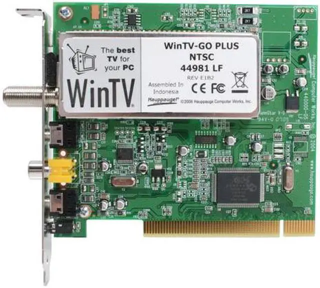 Alt view image 3 of 7 - Hauppauge WinTV-Go-Plus Tuner Card 1033 PCI Interface
