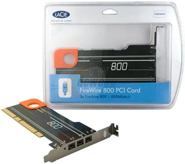 Alt view image 3 of 3 - LaCie 3 Port FireWire 800 PCI Card Model 130821