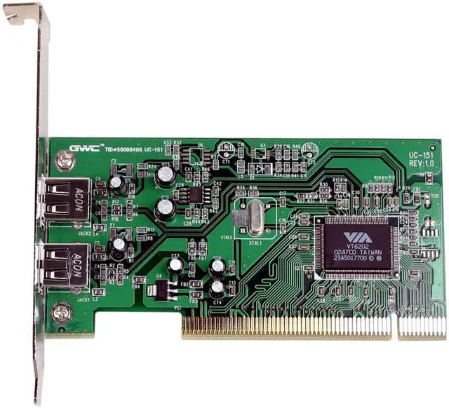 Alt view image 2 of 4 - HAWKING 2-Port High Speed USB 2.0 PCI Host Card Model UH202P