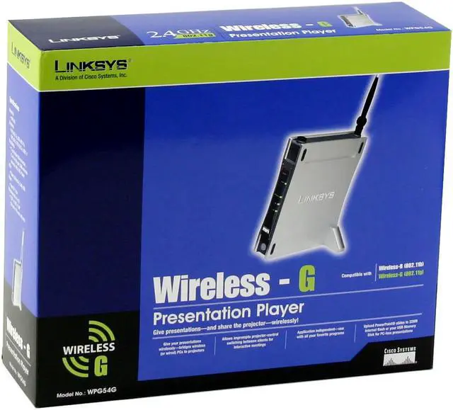 Alt view image 5 of 5 - LINKSYS WPG54G Wireless-G Presentation Player