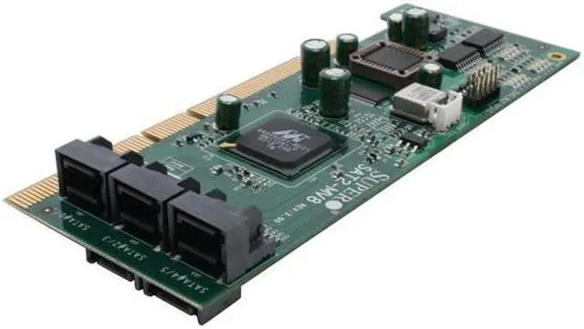 Alt view image 4 of 11 - SUPERMICRO AOC-SAT2-MV8 64-bit PCI-X133MHz SATA II (3.0Gb/s) Controller Card