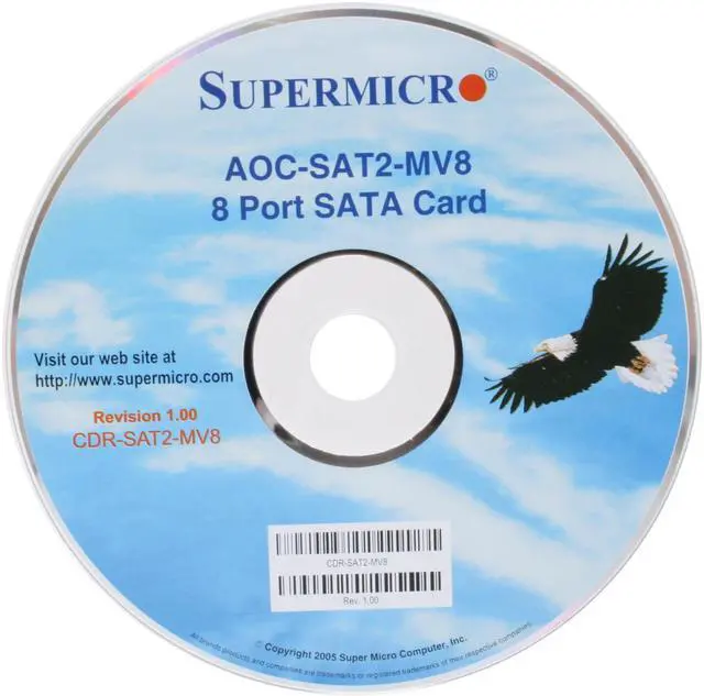Alt view image 10 of 11 - SUPERMICRO AOC-SAT2-MV8 64-bit PCI-X133MHz SATA II (3.0Gb/s) Controller Card