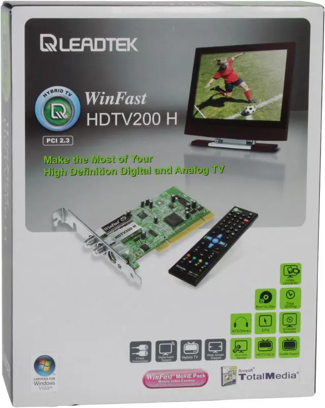 Alt view image 9 of 9 - Leadtek HDTV200 H TV TUNER