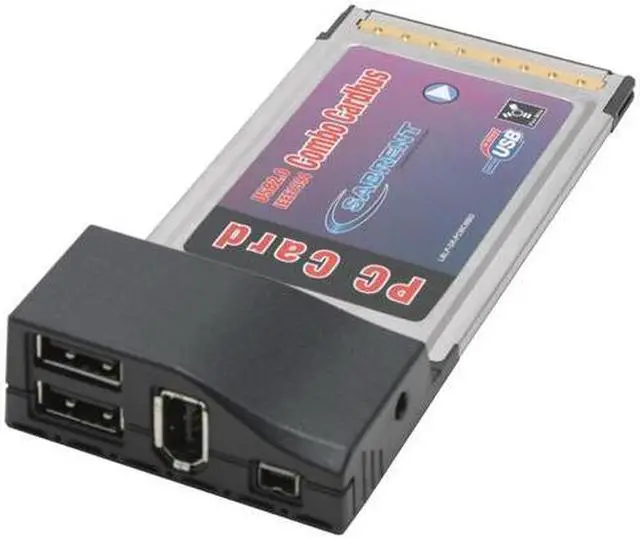 Main image of SABRENT SBT-PCA4 USB / IEEE 1394 PCMCIA Card 2 x USB 2.0 One 6-pin 1394a port and one 4-pin mini 1394a port