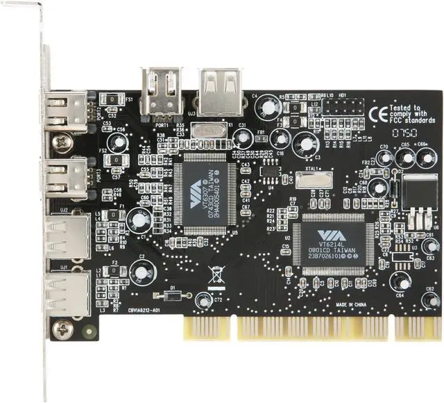 Alt view image 3 of 6 - SYBA PCI USB 2.0 & FireWire/1394a combo card Model SD-COMBO-02
