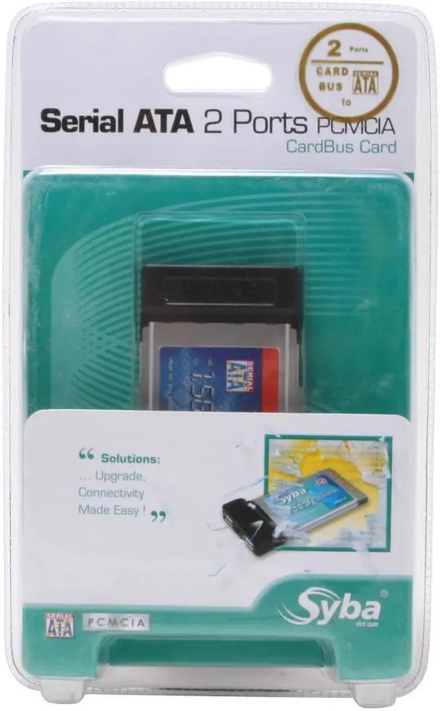 Alt view image 7 of 7 - SYBA SD-PCB-SATA SATA PCMCIA Card 2 x SATA