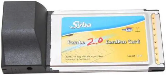 Alt view image 3 of 7 - SYBA SD-PCB-COM USB / IEEE 1394 PCMCIA Card 2 x USB 2.0 One 6-pin 1394a port and one 4-pin mini 1394a port