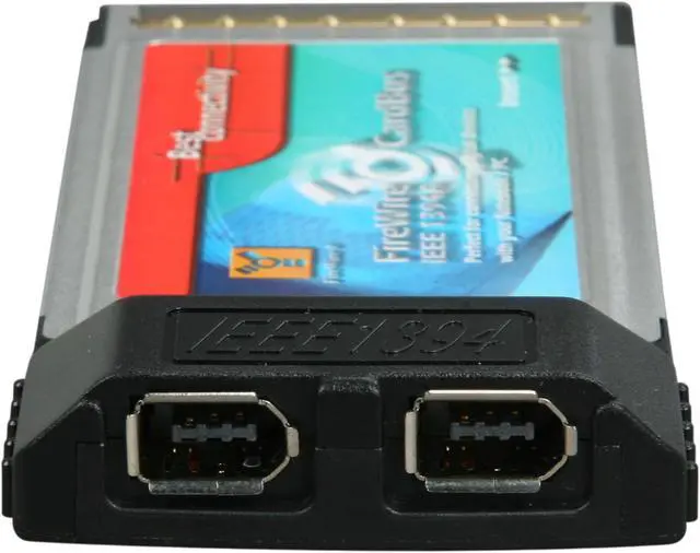 Alt view image 4 of 5 - SYBA SD-PCB-2F IEEE 1394 PCMCIA Card Two 6-pin 1394a ports