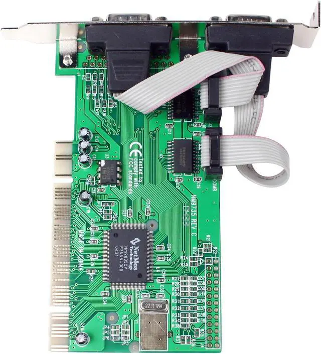 Alt view image 3 of 6 - SYBA PCI to Serial 2-port host controller card Model SD-PCI-2S