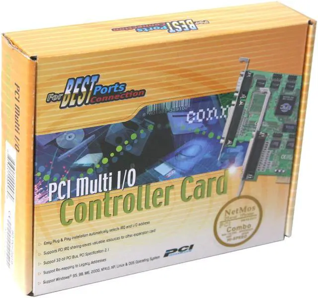 Alt view image 5 of 5 - SYBA PCI 32-Bit to 2x Serial & 1x Parallel Port Host Controller Card Model SD-PCI-2S1P