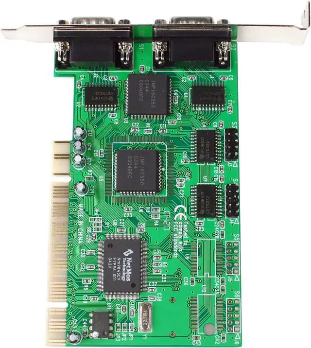Alt view image 2 of 6 - SYBA PCI to Serial 4-port Host Controller Card Model SD-PCI-4S
