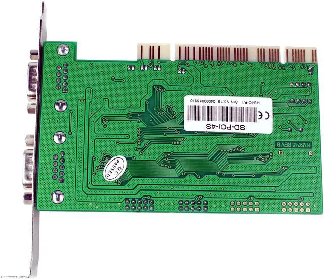 Alt view image 3 of 6 - SYBA PCI to Serial 4-port Host Controller Card Model SD-PCI-4S
