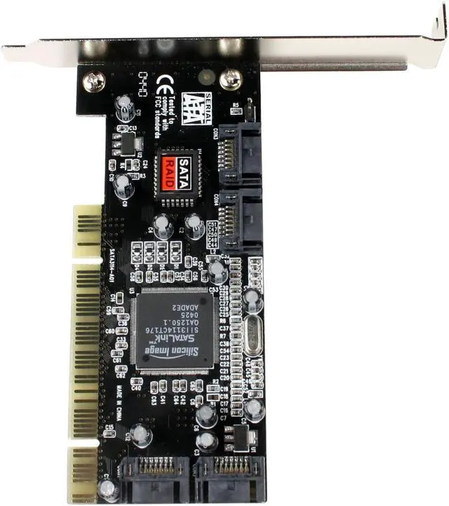 Alt view image 2 of 5 - SYBA SD-SATA-4P PCI SATA (1.5Gb/s) 4 Port RAID 0/1 Card