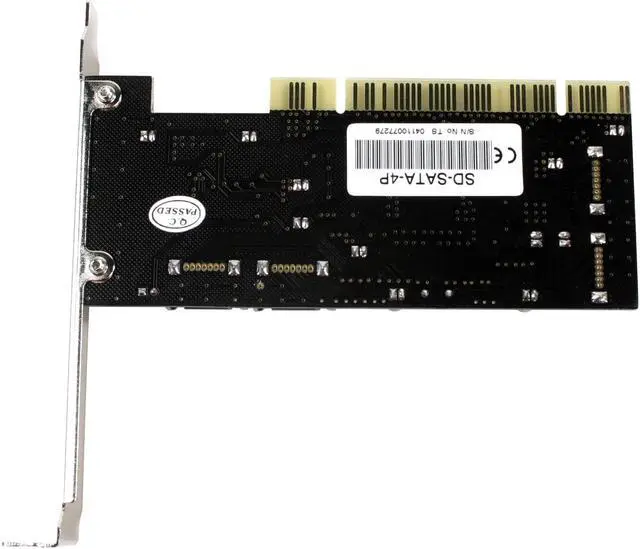Alt view image 3 of 5 - SYBA SD-SATA-4P PCI SATA (1.5Gb/s) 4 Port RAID 0/1 Card