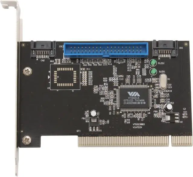 Alt view image 3 of 7 - SYBA SY-VIA-150 PCI SATA / IDE Combo Controller Card, Non Raid