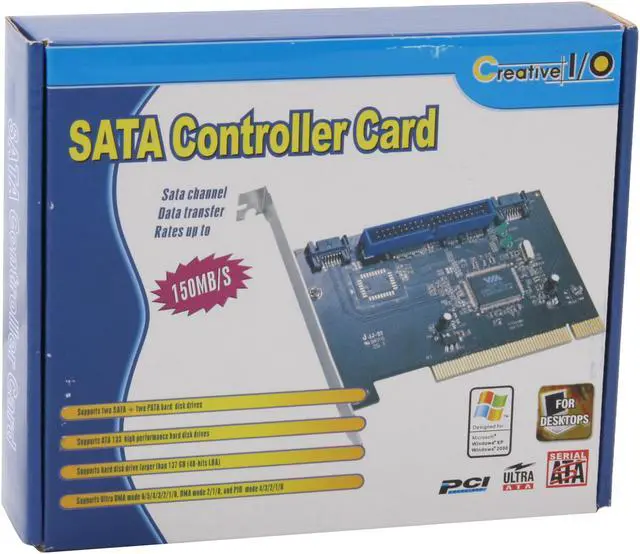 Alt view image 7 of 7 - SYBA SY-VIA-150 PCI SATA / IDE Combo Controller Card, Non Raid