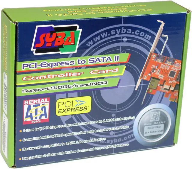 Alt view image 4 of 4 - SYBA SD-SA2PEX-2IR PCI Express SATA II (3.0Gb/s) Controller Card