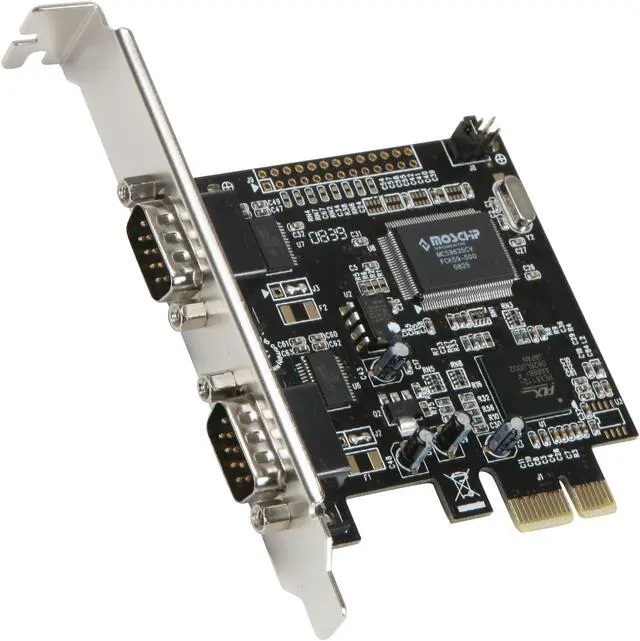 Main image of SYBA PCI-Express Dual RS-232 Serial Port Card Model SD-PEX-NM2S