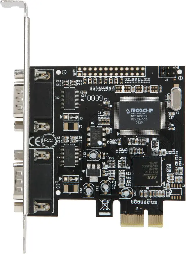 Alt view image 3 of 6 - SYBA PCI-Express Dual RS-232 Serial Port Card Model SD-PEX-NM2S