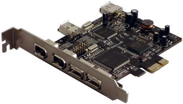 Main image of SYBA PCI-Express USB2.0 + 1394a FireWire Combo Card 8x ports Model SD-PEX-VT4E4I