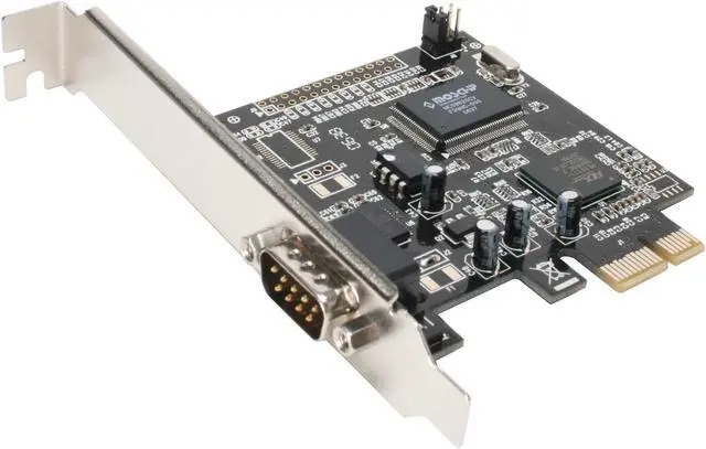 Alt view image 2 of 6 - SYBA PCI-Express 1x Single RS-232 Serial Port Card, Moschip Chipset Model SD-PEX-NM1S