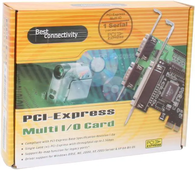 Alt view image 6 of 6 - SYBA PCI-Express 1x Single RS-232 Serial Port Card, Moschip Chipset Model SD-PEX-NM1S